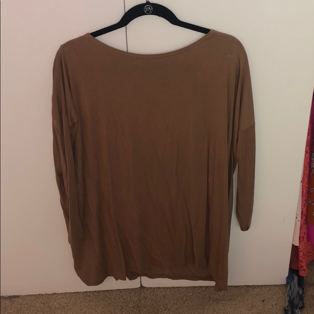 Brown piko shirt